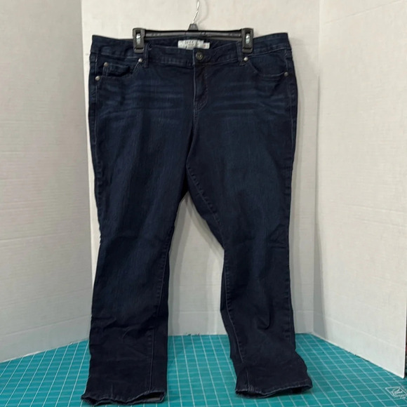 torrid Pants - Torrid Dark Blue Jeans Slim Leg Size 18 R Torrid Denim